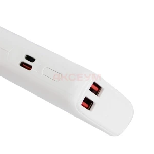 Внешний аккумулятор Hoco J158 Pro 10000 mAh (22.5W, 20W, PD, Type-C, LCD) Белый