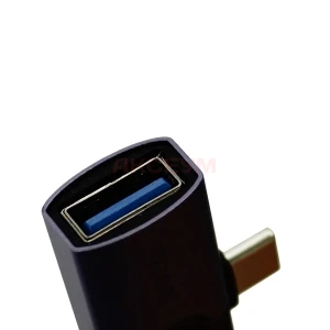 Адаптер Lightning + Type-C - USB Hoco UA46D (серый)