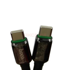 Кабель Type-C - Type-C Hoco X127 (3A/60W/PD/оплетка нейлон) черный
