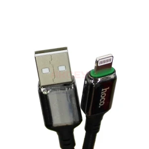 Кабель USB - Lightning Hoco X127 (12W/оплетка нейлон) черный