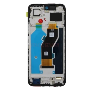 Дисплей с рамкой для Tecno Spark 30 5G с тачскрином (черный) - Оригинал