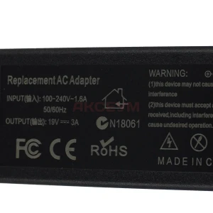 Блок питания для ноутбуков 19V 3A 57W (3.5х1.35)