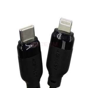 Кабель Type-C - Lightning Acefast C16-01 (3A/30W/PD/1.2 м) черный