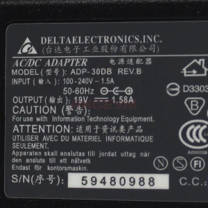Блок питания для ноутбуков Asus 19V/1.58A/30W (2.5х0.7)