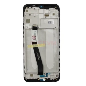 Дисплей с рамкой для Xiaomi Redmi 9 с тачскрином (черный) - Оригинал SP