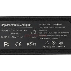 Блок питания для ноутбуков Toshiba 15V 5A 75W (6.3х3.0)