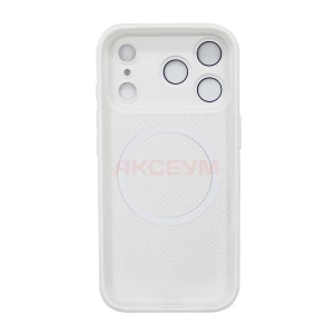 Чехол накладка для iPhone 17 Pro MagSafe SM021 (белый)