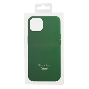 Чехол для iPhone 13 MagSafe MagSafe Silicone с анимацией (зеленый)