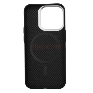 Чехол накладка для iPhone 15 Pro SM028 Carbon (черный)