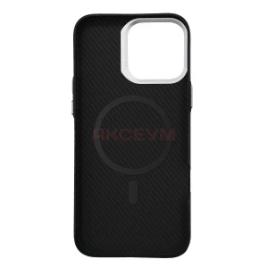 Чехол накладка для iPhone 16 Pro Max SM028 Carbon (черный)
