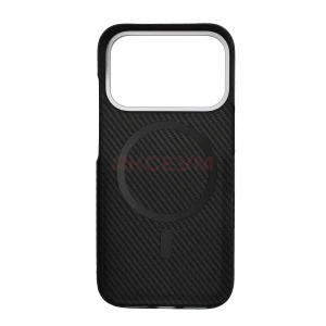 Чехол накладка для iPhone 17 Pro SM028 Carbon (черный)