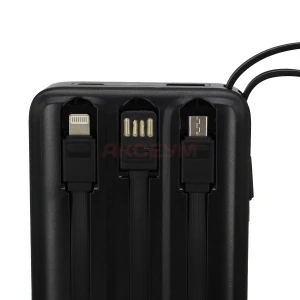 Внешний аккумулятор Hoco J156 10000mAh (22.5W/PD20W/USB/Type-C/Micro/Lightning) (черный)