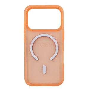 Чехол накладка для iPhone 17 Pro SM042 MagSafe (оранжевый)