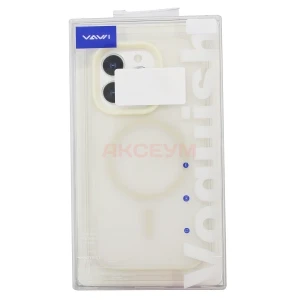 Чехол накладка для iPhone 16 Pro Max SM042 MagSafe (белый)