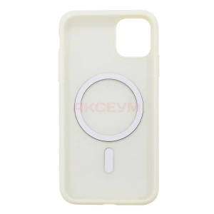 Чехол накладка для iPhone 11 SM042 MagSafe (белый)