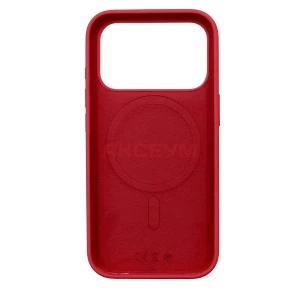 Чехол для iPhone 17 Pro MagSafe ORG Silicone Case с анимацией (гуава)