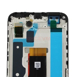 Дисплей с рамкой для Tecno Spark 40 4G с тачскрином (черный) - Оригинал