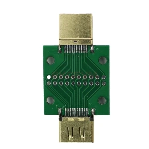 Разъем HDMI (штекер-гнездо) на плате (20 pin, 2,54 мм)