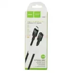 Кабель Type-C Male -Type-C Female Hoco U107 (1.2 м) черный