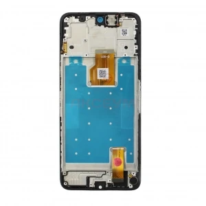 Дисплей с рамкой для Honor X7d 4G с тачскрином (черный) - Оригинал