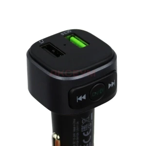Автомобильное зарядное USB Hoco E67 (18W/QC3.0/2USB/FM модулятор/Bluetooth) черное