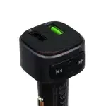 Автомобильное зарядное USB Hoco E67 (18W/QC3.0/2USB/FM модулятор/Bluetooth) черное