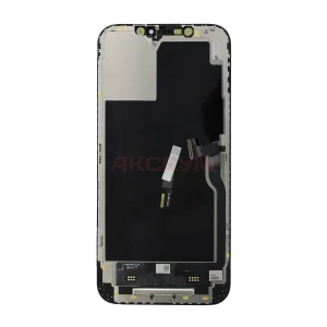 Дисплей для iPhone 12 Pro Max с тачскрином (площадка под IC/Hard OLED) черный - RJ